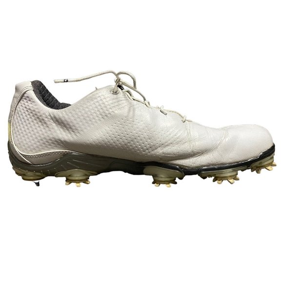 Footjoy FJ DNA White Leather Softspike Golf Cleat Shoes Mens Size 10.5 M Casual - Picture 1 of 9